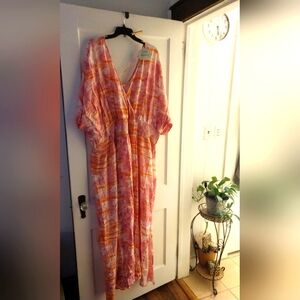 NWT KNOX ROSE MAXI DRESS BEACHY 4X